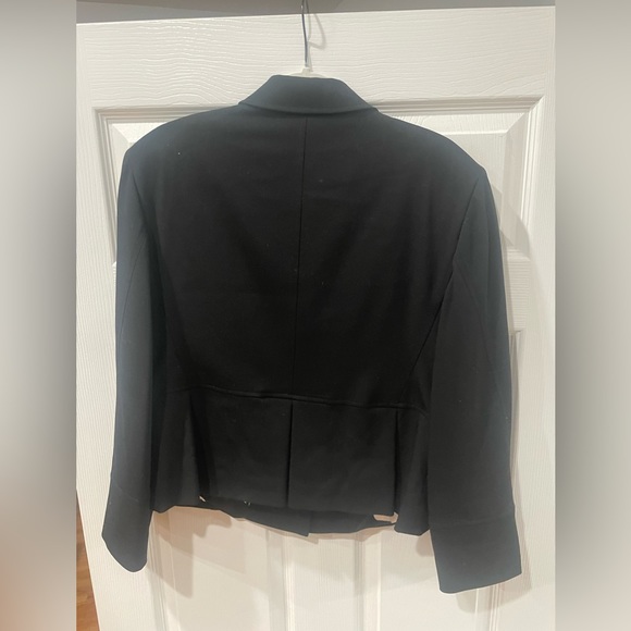 LOUIS FERAUD Paris Military style Blazer, chic Medium/Large F46/D44 Black - Picture 3 of 6